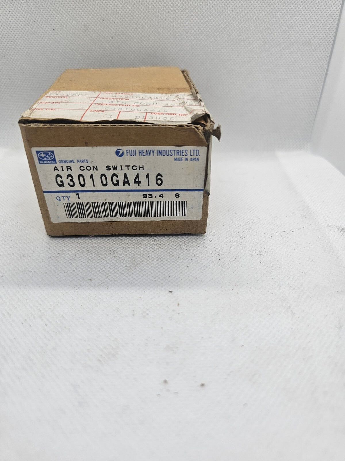G3010GA416 - Subaru Genuine Part - Air Conditioner Switch for L Series