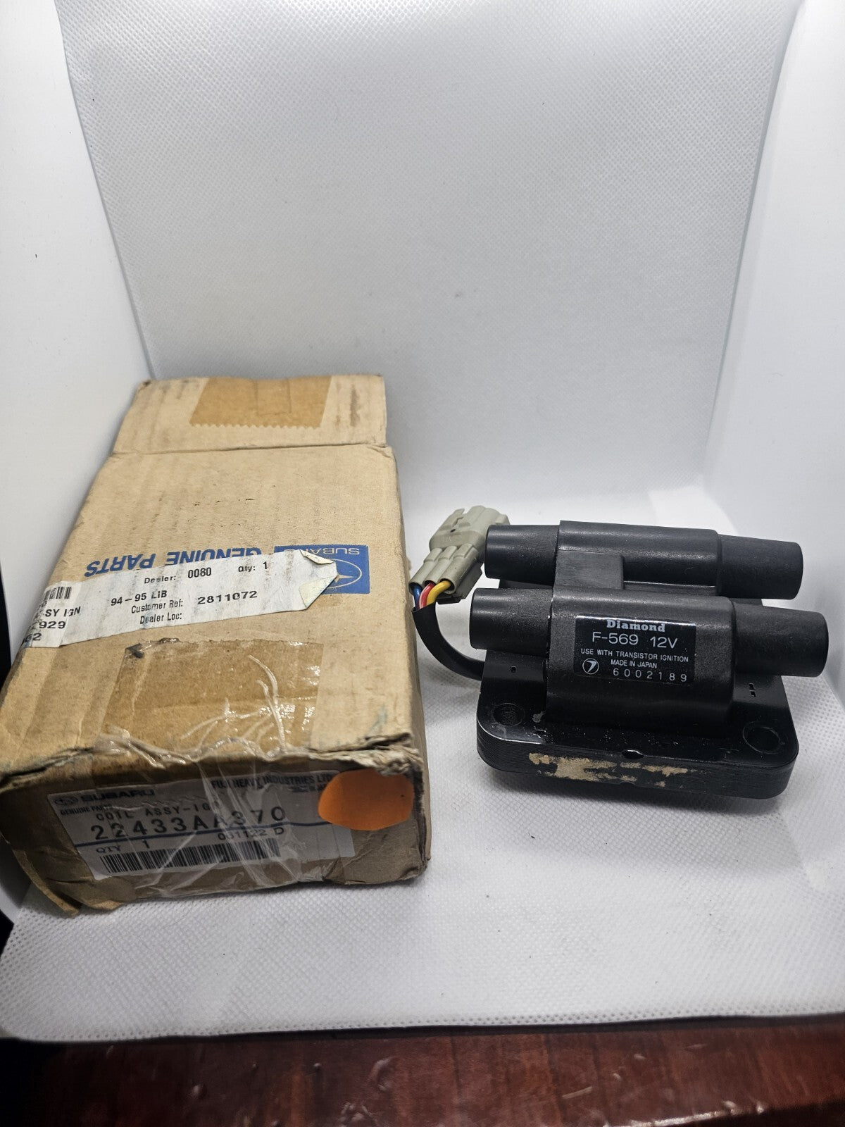 22433AA370 Subaru Genuine Part - Ignition Coil Assembly